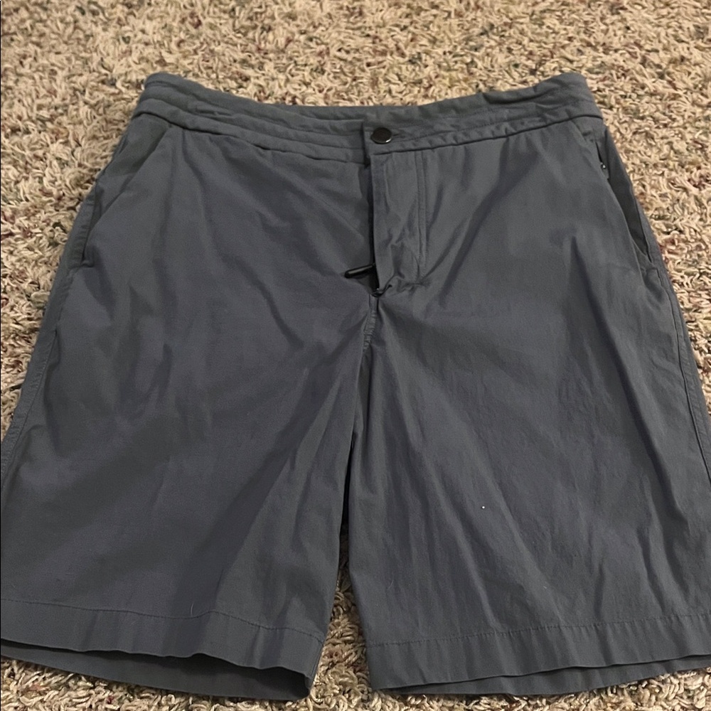 lululemon athletica Charcoal Flat Front Shorts